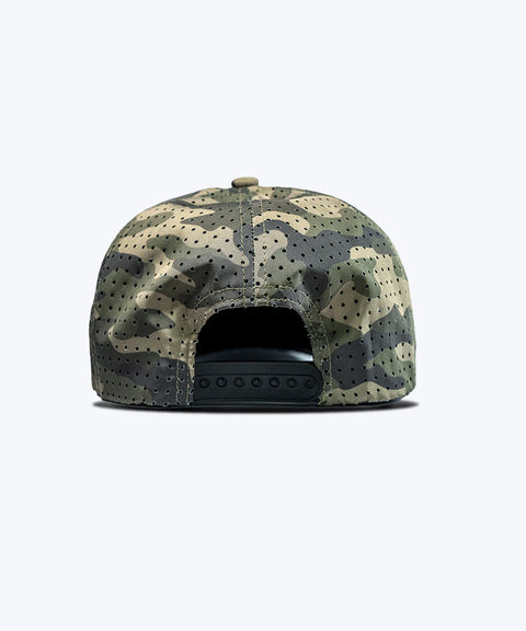 "Stacked" Military Camo | Performance Snap-Back Hat