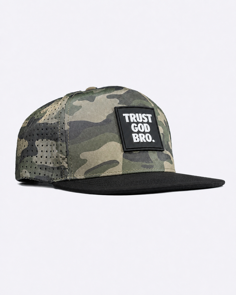 "Stacked" Military Camo | Performance Snap-Back Hat