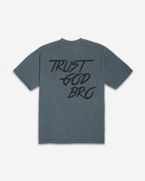 "Classic" Heavyweight Mock Neck Tee | Charcoal