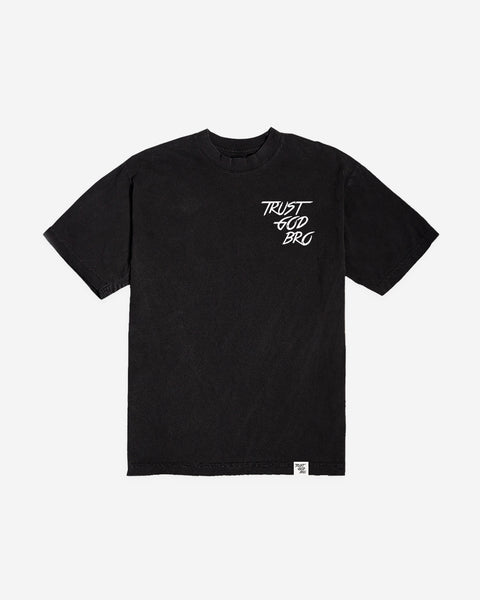 "Classic" Heavyweight Mock Neck Tee | Black