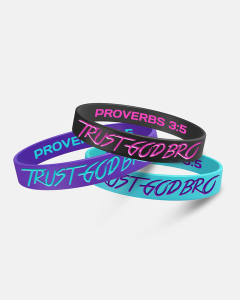 Bless Bands | "90's Retro Pack" | Rubber Wristbands