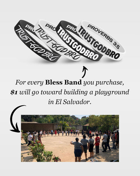Bless Bands | "Bold" Black | Rubber Wristbands