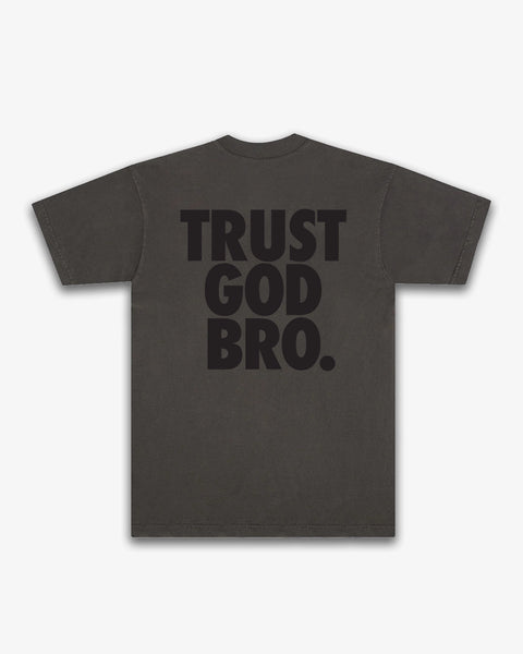 Stacked Premium Mock Neck Tee | Vintage Black