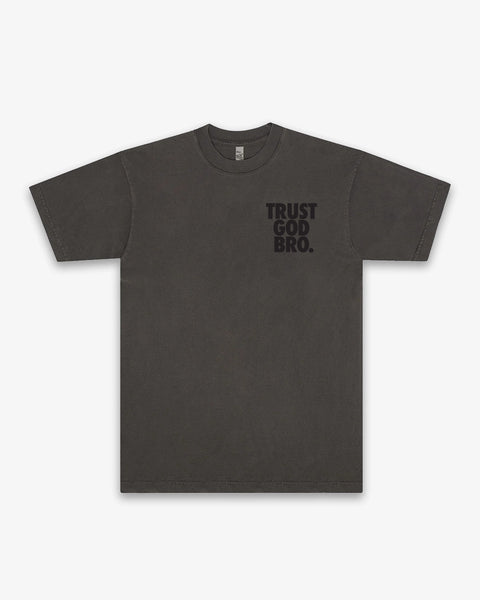Stacked Premium Mock Neck Tee | Vintage Black