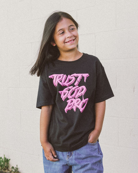 "Pink Slime" Kids Tee | Vintage Black