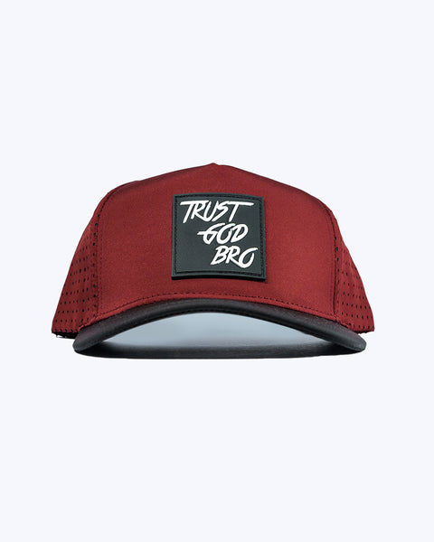 "Classic" Maroon & Black | Performance Snap-Back Hat