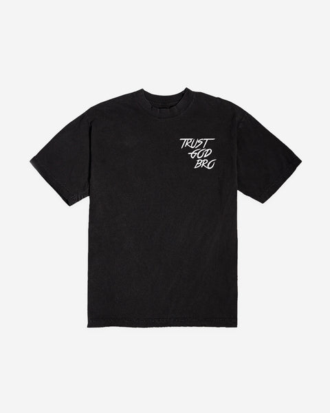 "Classic" Heavyweight Mock Neck Tee | Black