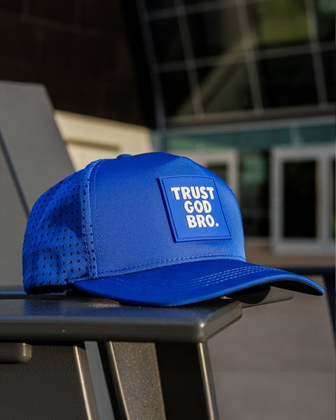 "Stacked" Royal Blue | Performance Snap-Back Hat