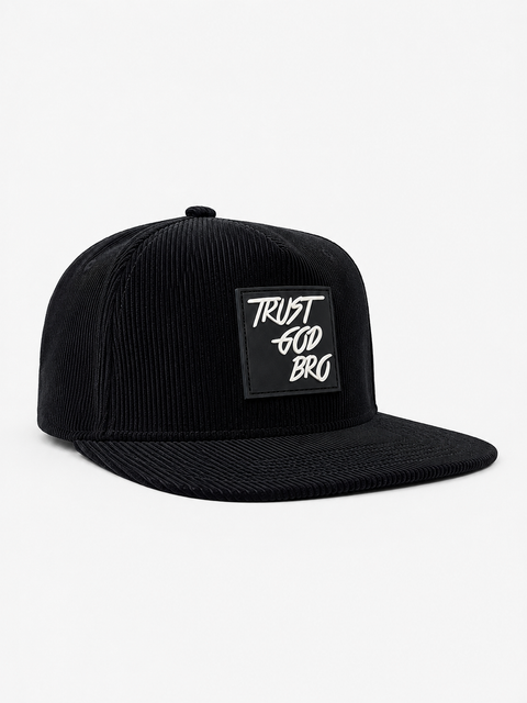 Corduroy "Classic" Black | Snap-Back Hat