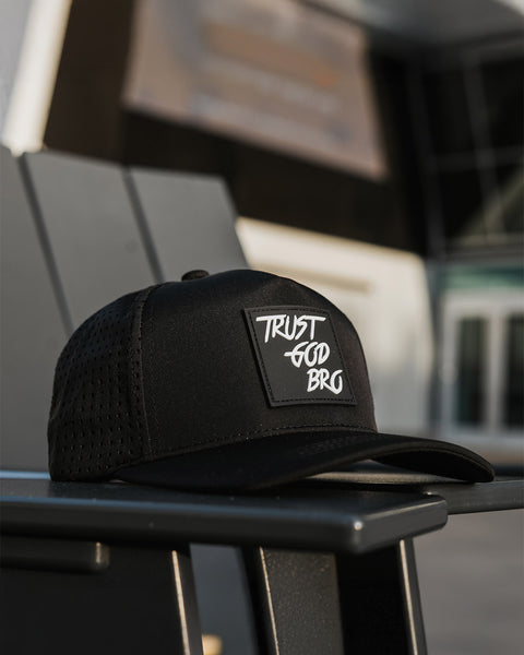 "Classic" Black | Performance Snap-Back Hat