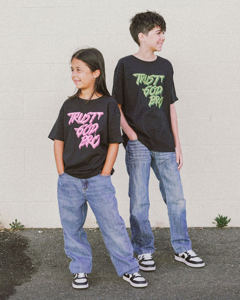 "Pink Slime" Kids Tee | Vintage Black