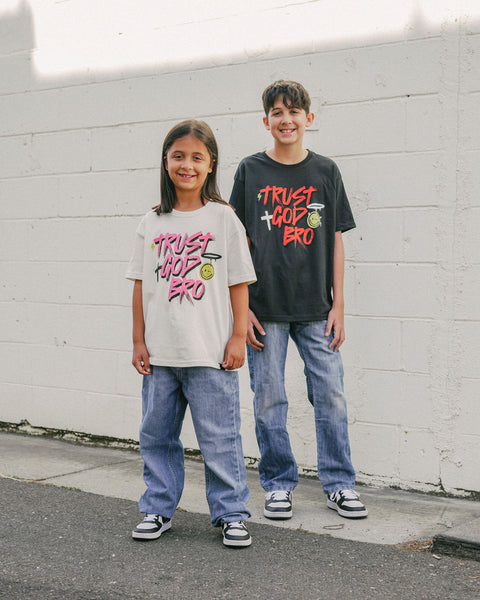 "Graffiti" Kids Tee | Vintage Black