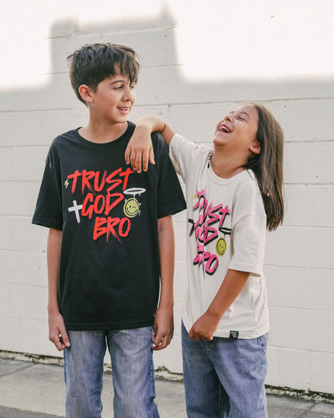 "Graffiti" Kids Tee | Vintage Black