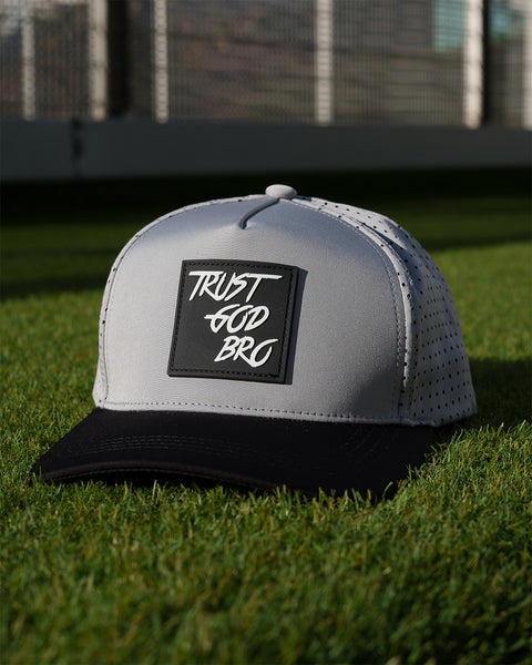 "Classic" Grey & Black | Performance Snap-Back Hat