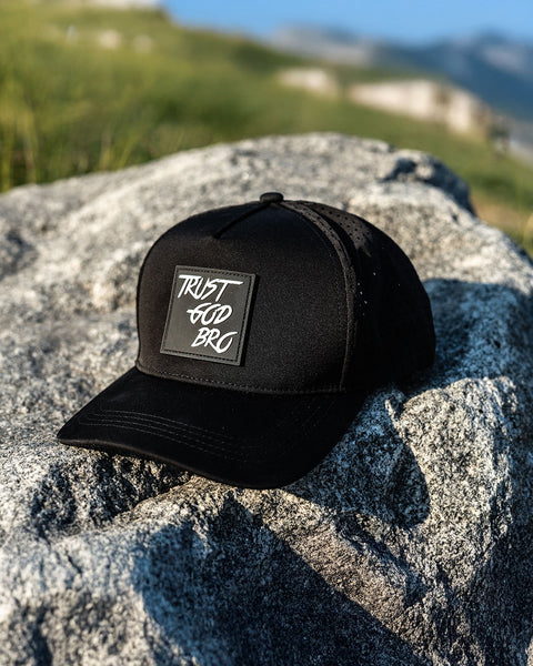 "Classic" Black | Performance Snap-Back Hat
